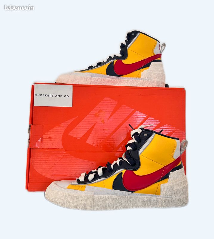 NIKE X SACAI – Blazer Mid 'Maize Navy' Chaussures