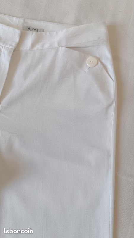 Bermuda blanc 1 2 3 taille 40 (image 5)