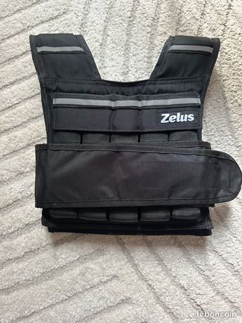 Gilet Lesté ZELUS - 20 Lb (9 Kg) - Noir - Ajustable - Neuf