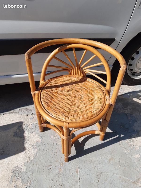 Fauteuil en rotin et bambou (image 2)
