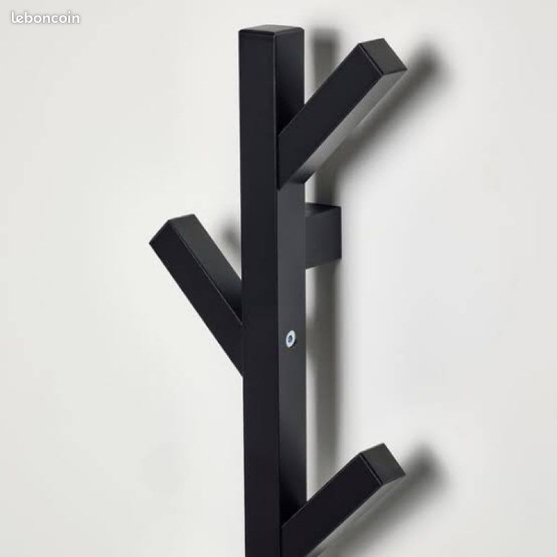 Porte manteau IKEA neuf (TJUSIG, patère, noir, 78cm) (image 2)