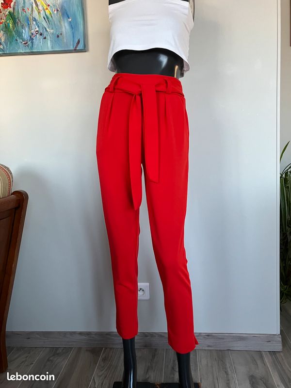 Laura, Pantalon femme d'hiver en gabardine stretch - Maison Le Glazik