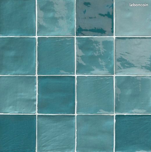Carrelage effet zellige turquoise 2m² STOW MIX TURQUESE (image 1)