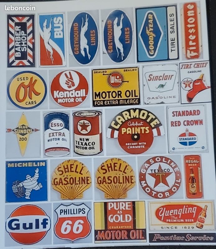 24 autocollants plaques publicitaires (image 1)