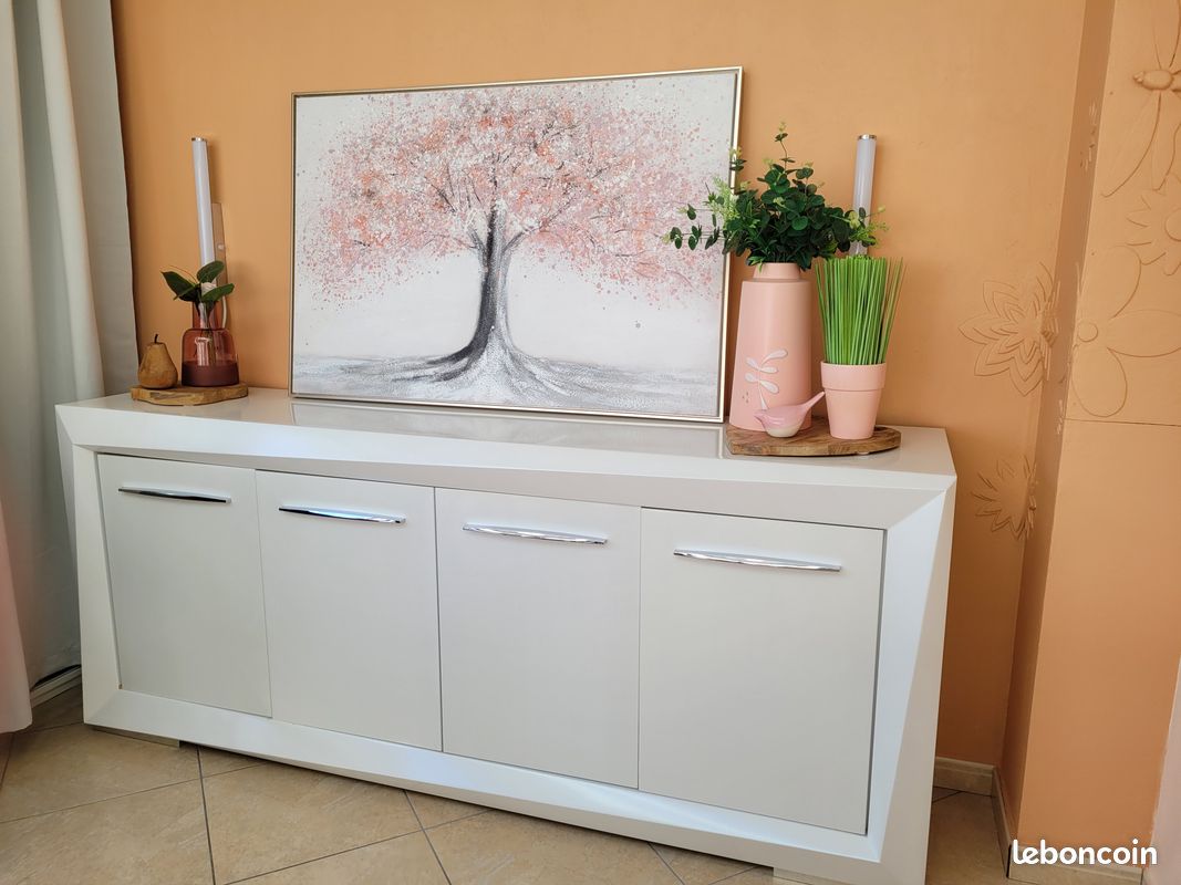Enfilade (bahut) laquée blanc (image 1)