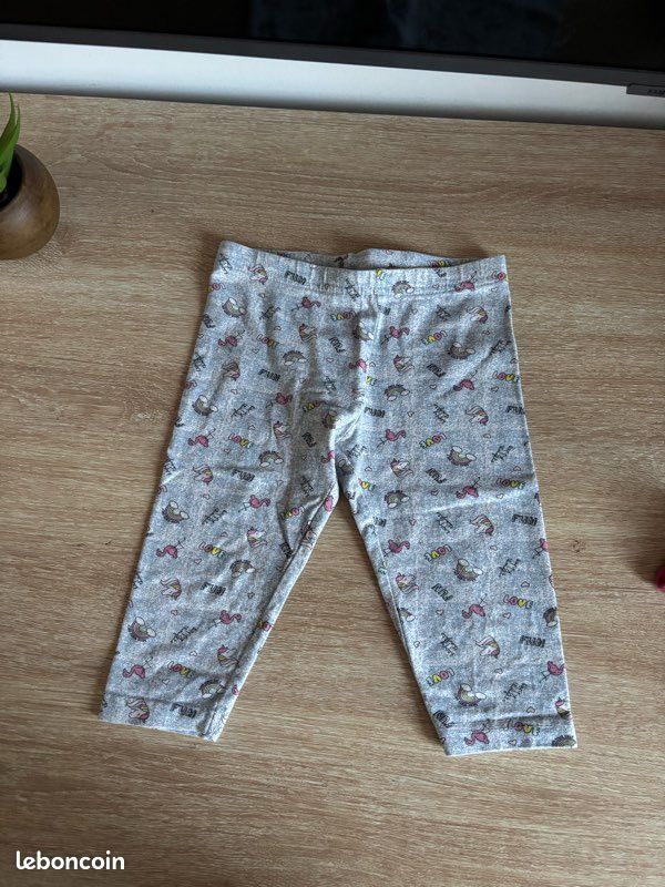 T-shirt Fille Primark 3-4 Ans – Gris à Pois, Manches Longues, Coton