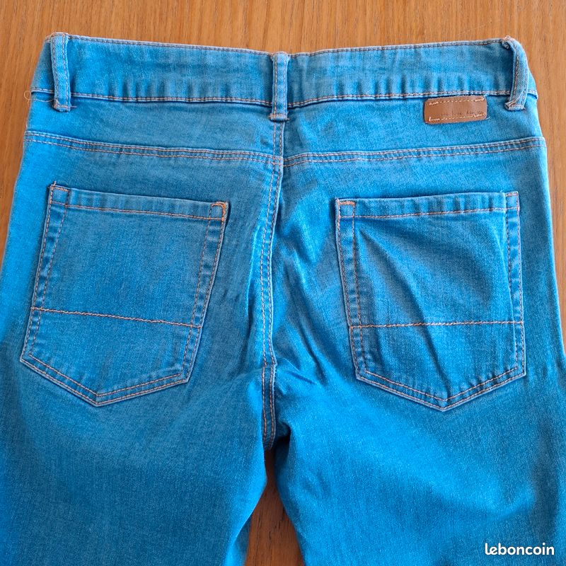 Jean skinny bleu ciel Zara taille 11-12 ans (image 6)