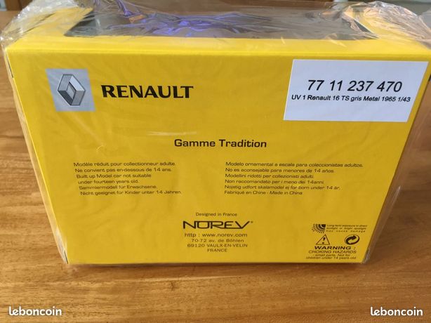 Norev 1:18 Renault R16 Año de construcción 1968 Azul claro 185131