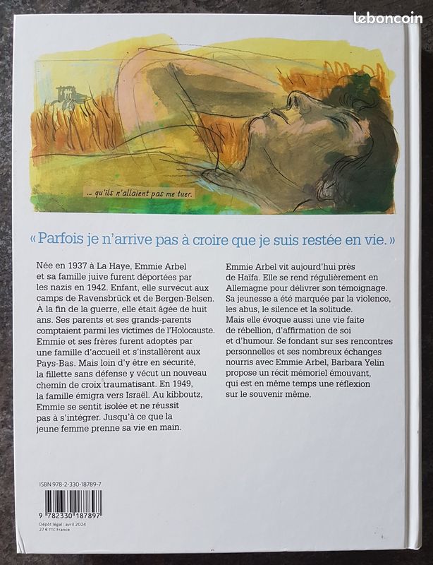 [BD / ROMAN GRAPHIQUE] Emmie Arbel. La couleur du souvenir - Barbara Yelin (Actes Sud - L'An 2) (image 3)