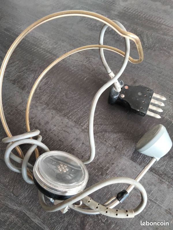 Casque Téléphone DJ Vintage – Style Rétro Années 70 – Mono – 6,35 Mm