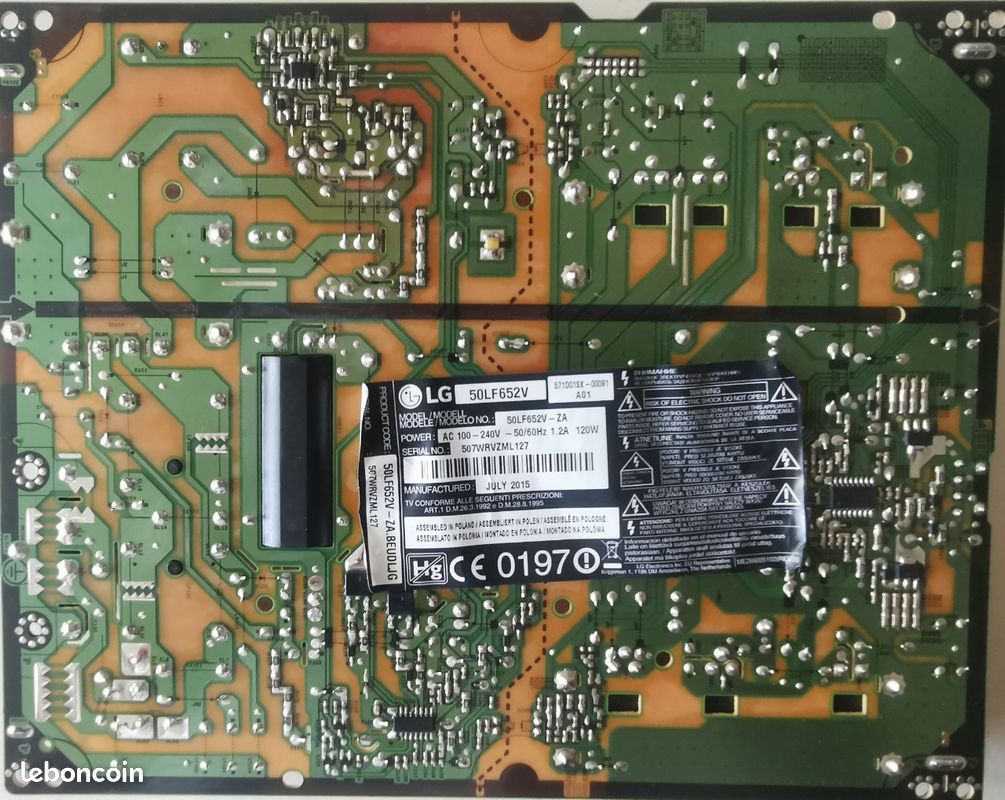 Carte d'alimentation originale pour 47LA6500-CC 47GA7800-CB, EAX