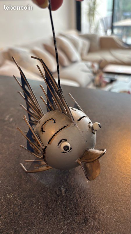 Décoration petit poisson en métal (image 4)