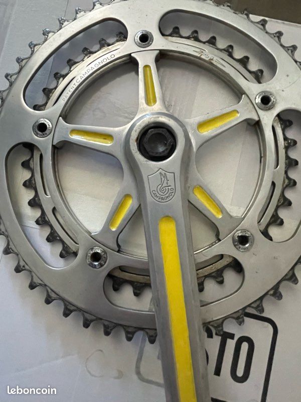 Pédalier Vintage Campagnolo Strada 170mm 144 BCD (1978) - Vélo Route Italien 9/16