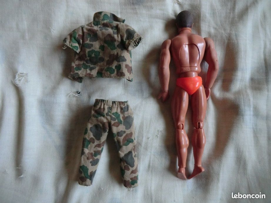 Figurine vintage BIG JIM - Mattel - 1971 - Bras actionné par bouton poussoir dans le dos (image 5)