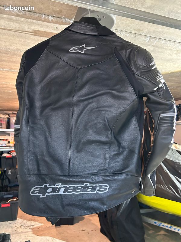 Blouson moto cuir homme alpinestar - Équipement moto