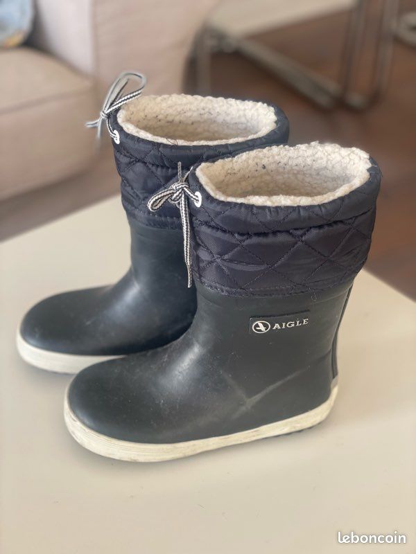 Bottes de pluie/neige AIGLE fourrees Chaussures