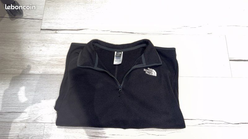 The North Face Pull Noir 1/4 Zip Taille M (image 1)