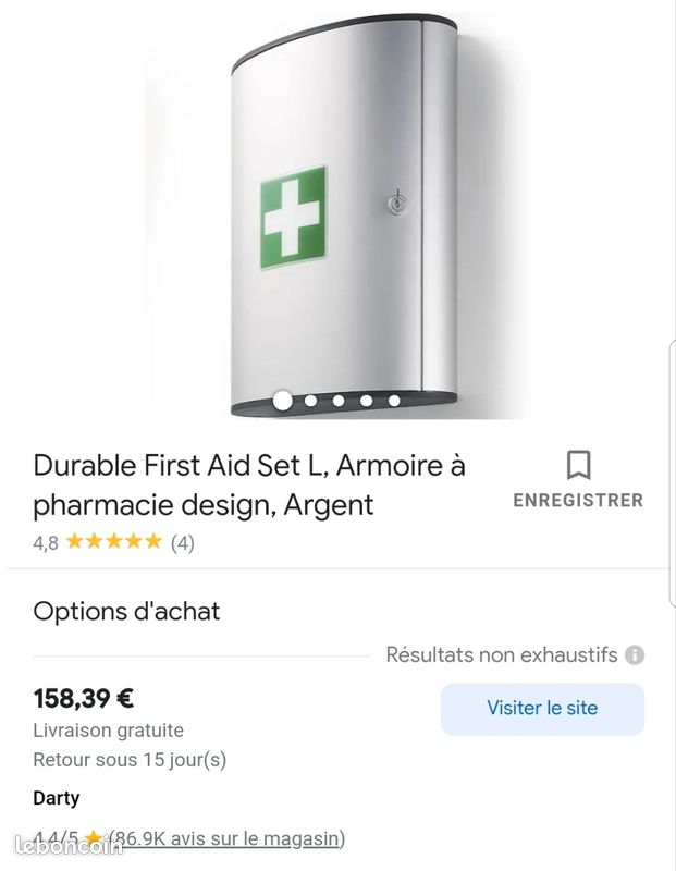 Boîte a pharmacie métallique (image 4)