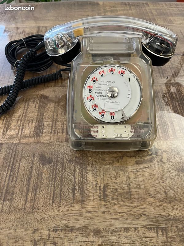 Téléphone Vintage Socotel S63 Kaki – PTT CTD Paris – Fonctionne Avec Box Fibre