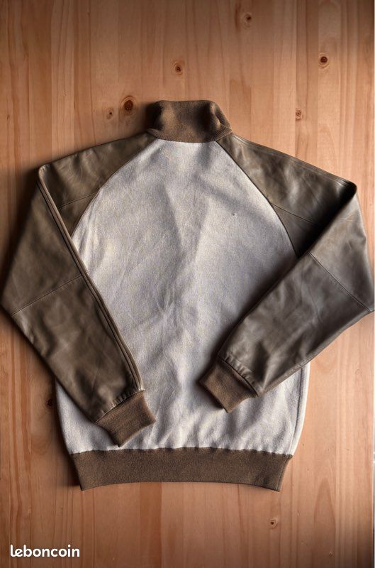 Veste Adidas Originals vintage laine beige marron M – style rétro premium (image 10)