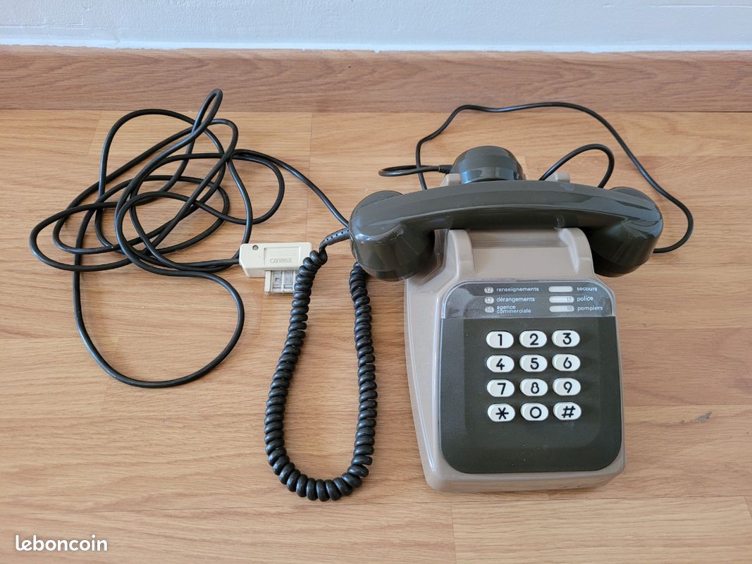 Téléphone vintage à touches - Socotel | Mi-Emmaüs