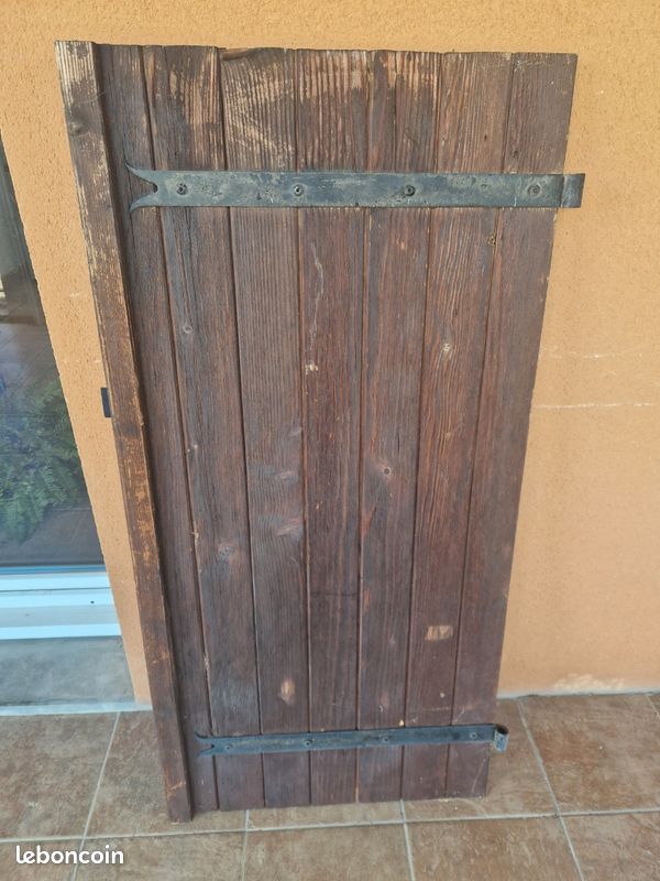 Lot De 4 Volets Bois Abitibi - Style Café - 7x20 Pouces - Neufs Scellés