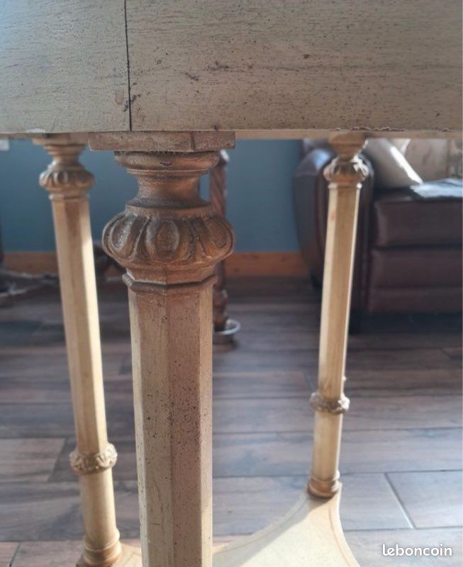 Petit guéridon en bois style Directoire (image 4)