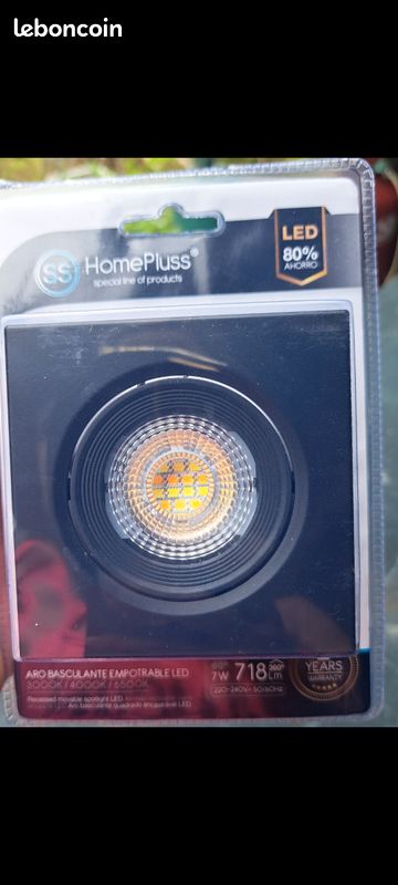 Spot LED Encastrable Orientable HomePluss 7W - Neuf (image 4)