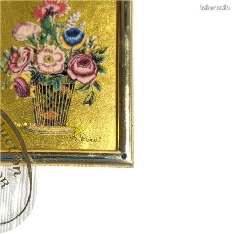 Cadre Louis XVI en argent et or Caiafa