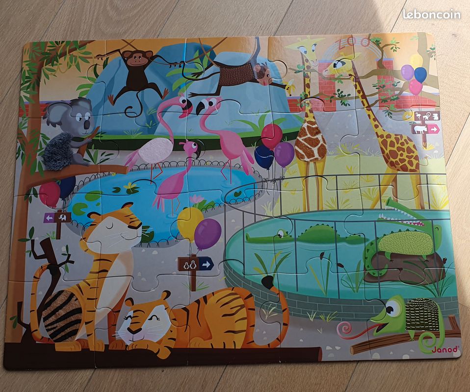 Puzzle tactile Zoo Janod (image 2)