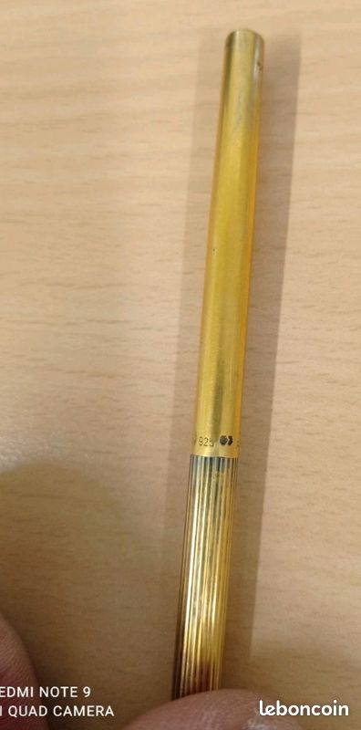 Stylo Bille Dupont En Argent Vermeil - Occasion, Objet De Luxe Et D'écriture