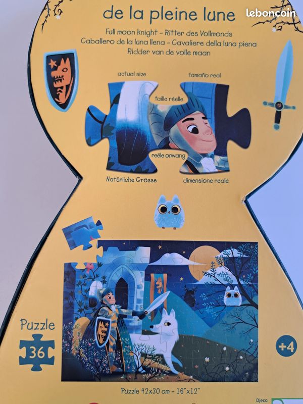 Puzzle 36 Piu00e8ces : Le Chevalier De La Pleine Lune - Djeco