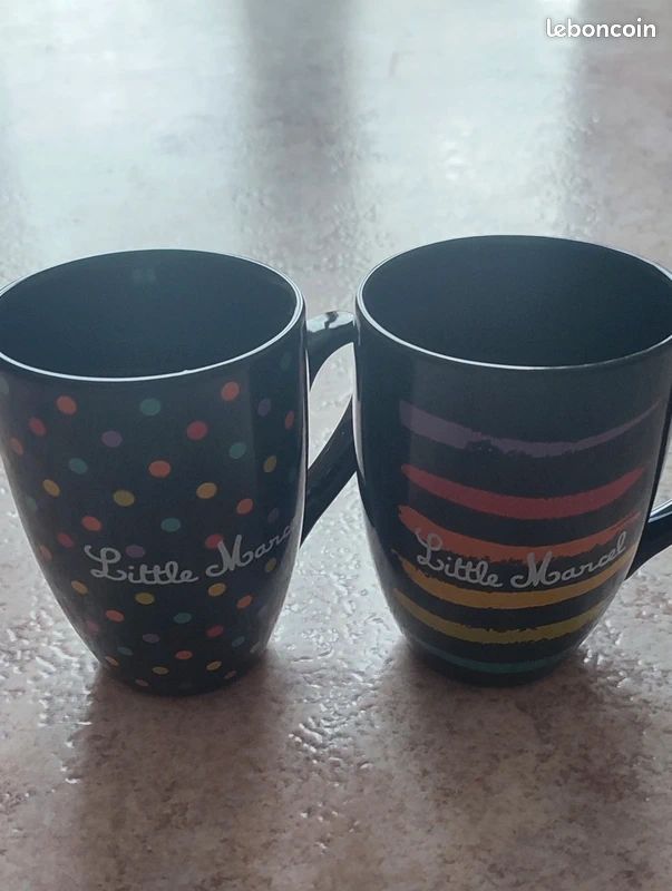 Lot de 2 tasses Little Marcel (image 1)