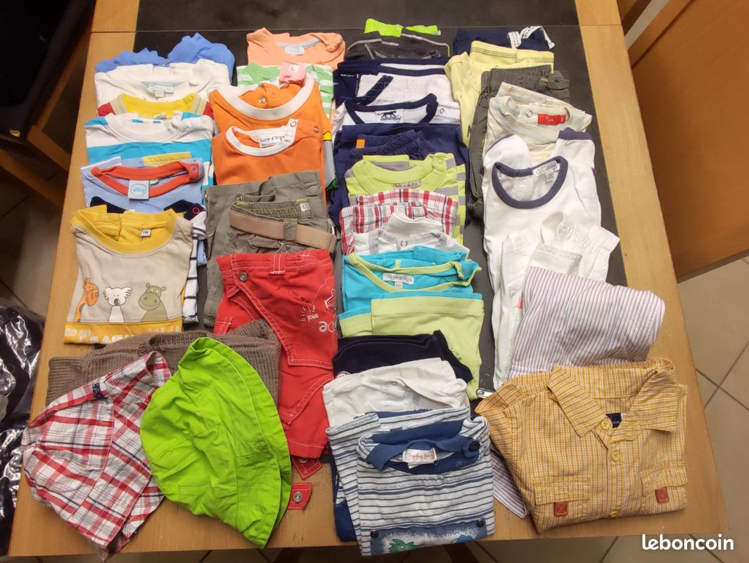 Lot De 19 Vêtements Pour Bébé Garçon 0-3 Mois - Occasion En Très Bon état
