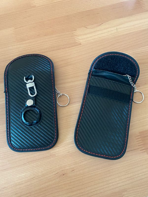 Boîte Faraday pour clés de voiture et 2 sacs Faraday pour protecteur de  porte-clés, boîte à clés RFID signal de la clé de voiture Faraday dans une
