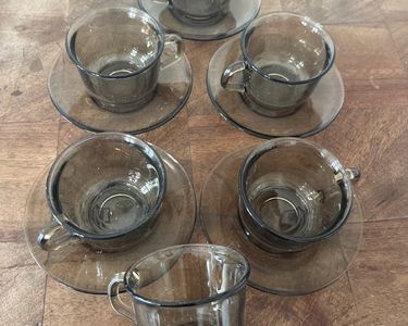 Service Espresso Arcoroc Verre Noir Set de 6 Fabriqué en France - Arts de la table Service Espresso Arcoroc Verre Noir Set de 6 Fabriqué en France - Arts de la table