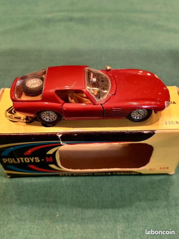 Politoys 1:43 - Model sports car - 529 Alfa Romeo Giulia 1600cc Canguro Coupé 1964, Silver