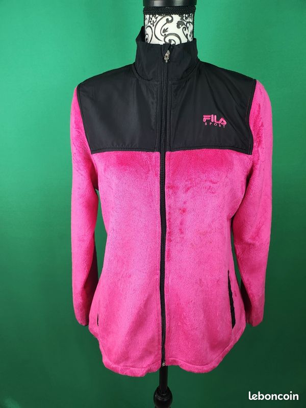 Veste polaire Fila femme rose taille M Vêtements