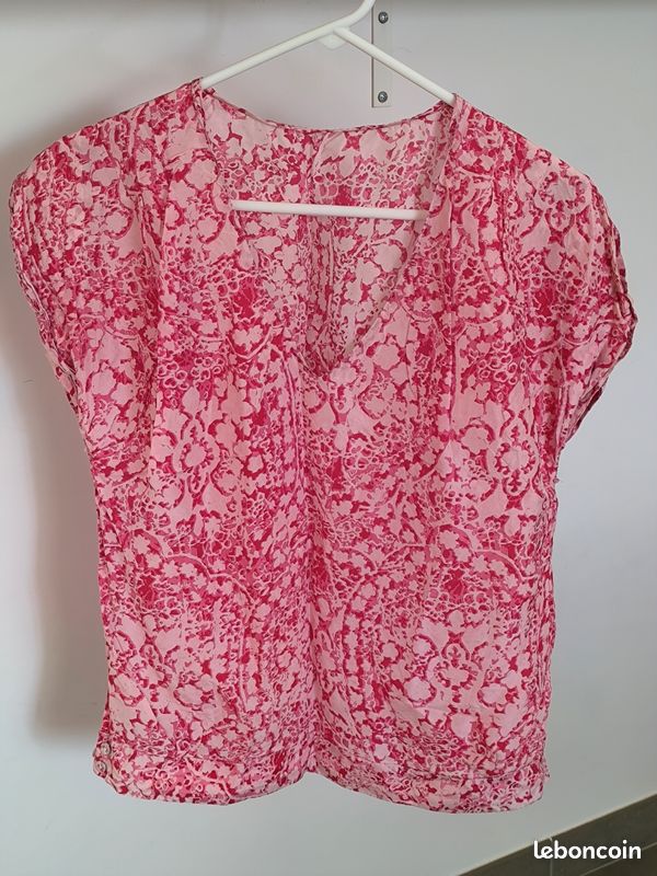 Chemisier Comptoir Des Cotonniers Taille M - Lavande Coton/Soie - Neuf Sans Étiquettes