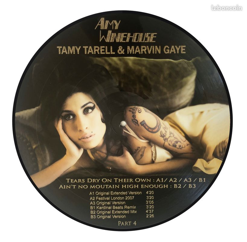 AMY WINEHOUSE - NEUF - Tears Dry On Their Own (Part 4) Picture Disc - Disque Vinyle - Maxi Single - Format 12'' - Funk Soul - 33 T- 240 g- Sortie 2012- Pict 110 (image 3)