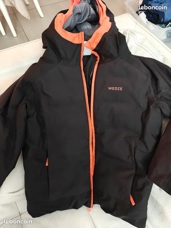 Manteau De Ski Spyder Orange Avec Piste De Sécurité - Taille L - Occasion Très Bon état