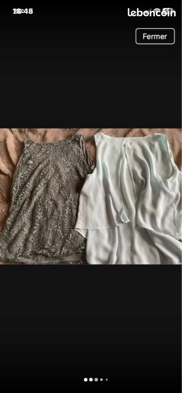 Lot de 2 hauts fluides mango etc (image 1)