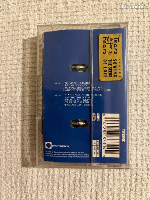 Tears for fears cassette audio (image 2)
