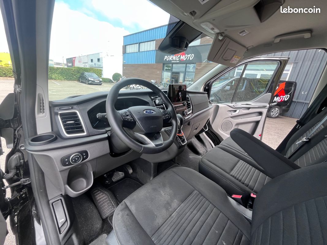 Ford transit custom cabine approfondie 320 l2h1 2.0 ecoblue 130 bva limited prix ttc/tva recuperable (image 9)
