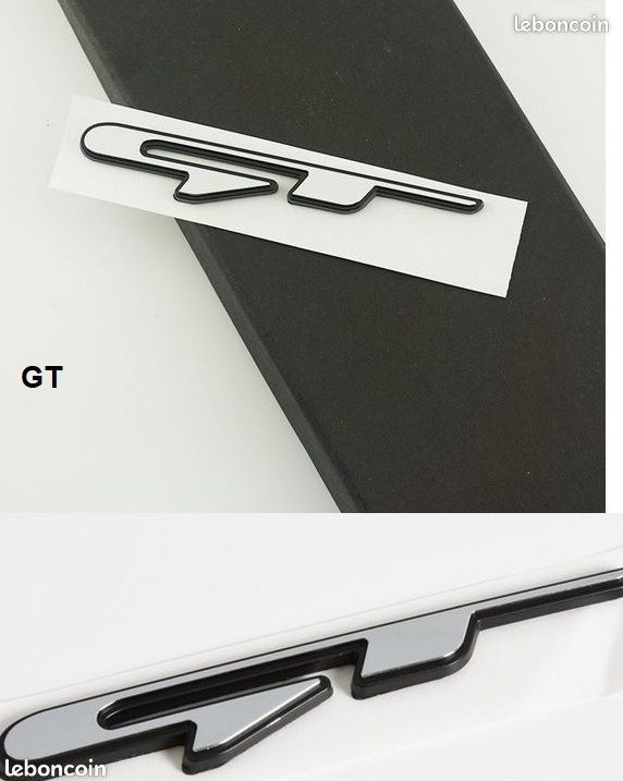 Sigle GT chrome et noir Monogramme NEUF (image 2)