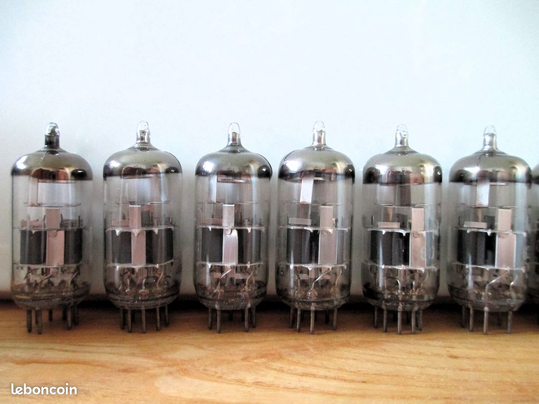 ⭐ Lot de 12 lampes / tubes ECC88 6DJ8 MINIWATT DARIO & AMPEREX Heerlen ⊿ Hollande 1965 testés DuoVac (image 5)