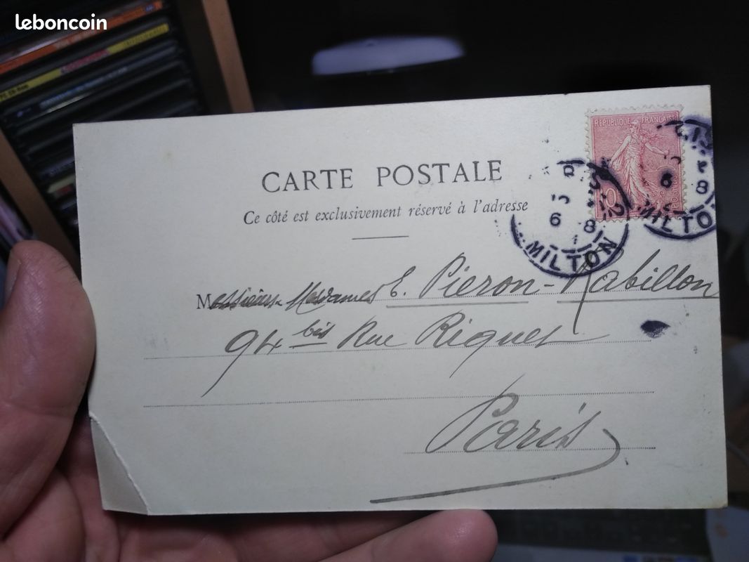 Carte postale de Paris,le rond point des Champs Elyssées (image 2)