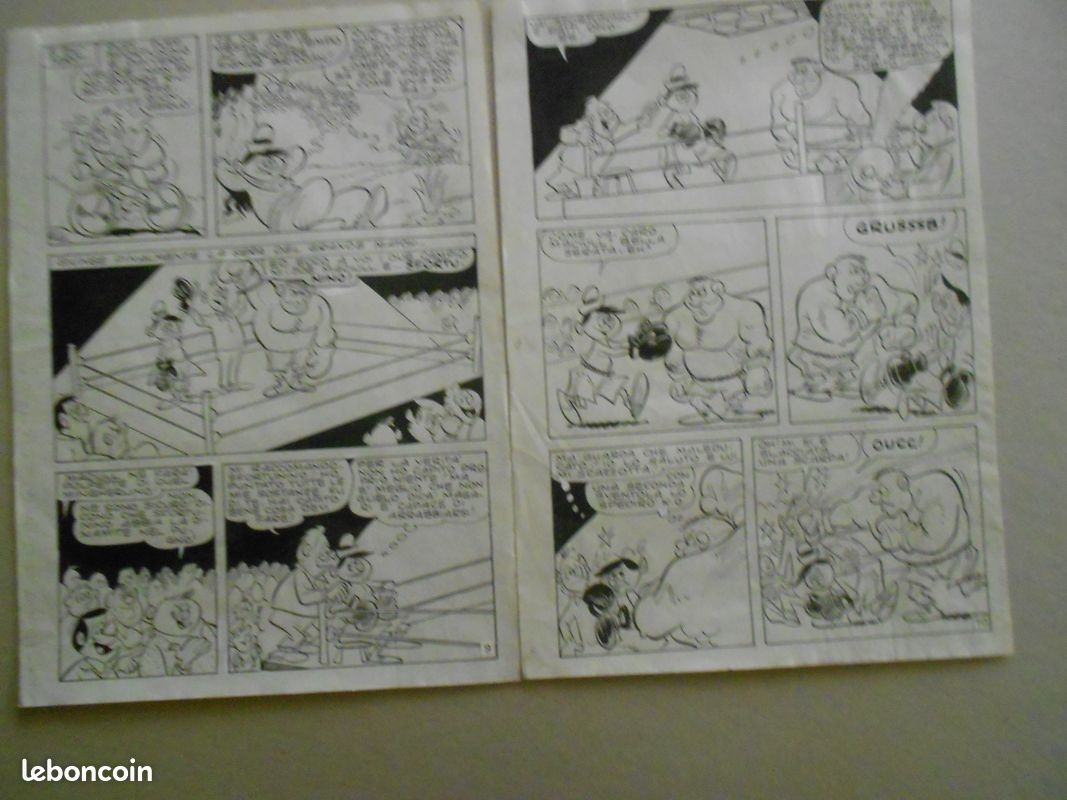 Lot 4 planches originales de Tiberio Colantuoni fumetti (image 2)