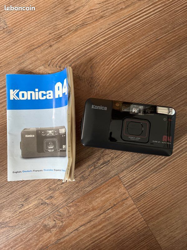 Appareil Photo Konica A4 - Occasion, Fonctionnel, Vintage (format Compact, Objectif Fixe)