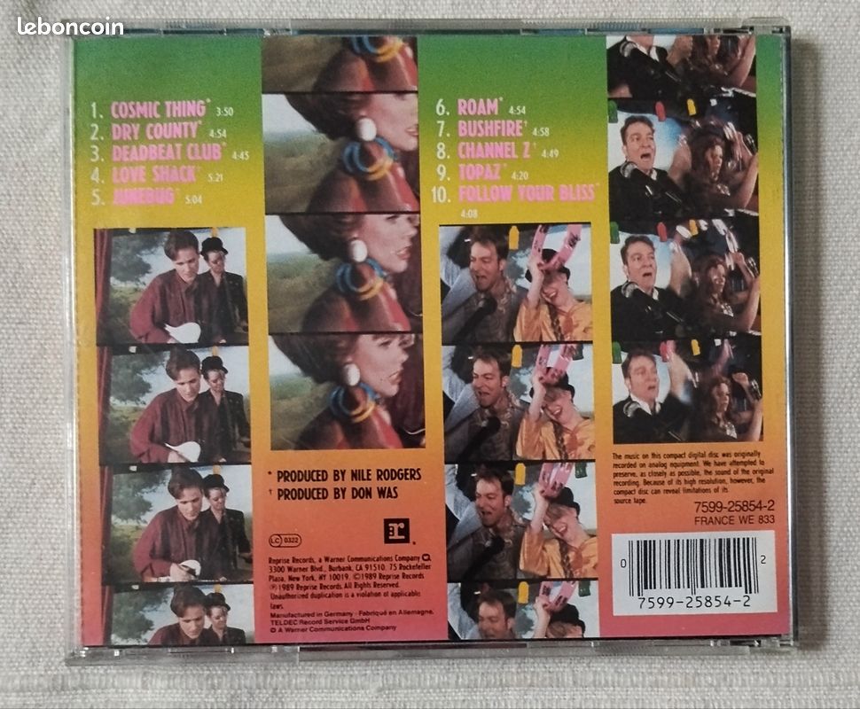 B 52's cosmic thing cd (image 2)